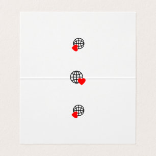 Een rood hart-symbool gemaakt met vloeiende, vette kaart