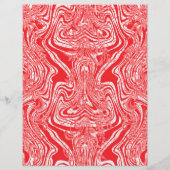 Een rood-wit afbeelding van een patroon op een wit (Achterkant)