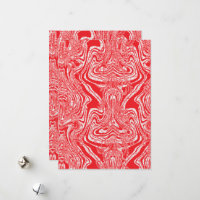 Een rood-wit afbeelding van een patroon op een wit