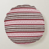 Een rood-wit gestreept patroon rond kussen (Achterkant)