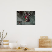 Een Roos met een rode roos Poster (Keuken)