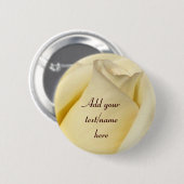 Eén Roos_ Ronde Button 5,7 Cm (Voorkant /achterkant)