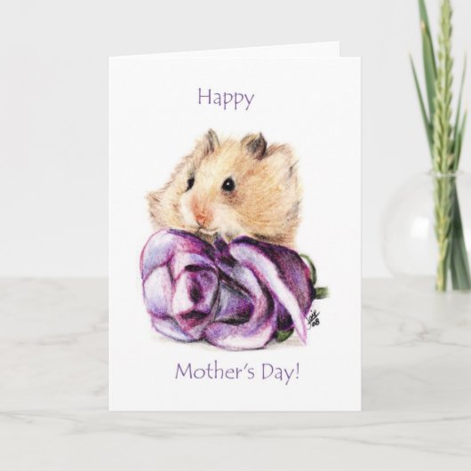 Een Roos voor Mama Moederdag Kaarten (Voorkant)