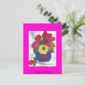 Een Roos voor u Briefkaart (Staand voorkant)