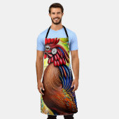 Een Rooster's Magnificence - een Timeless reis Schort (Gedragen)