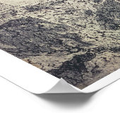 Een rotsachtig landschap (graving) poster (Hoek)