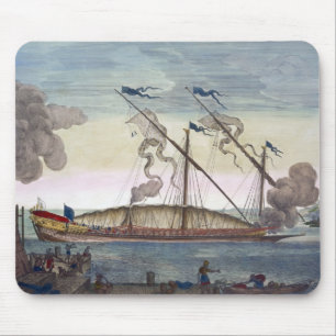 Een Royal Galley (Spaans of Portugees), gerold doo Muismat