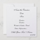 Een royally Elegant Event - SRF Kaart (Achterkant)