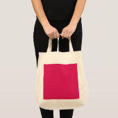 Een roze achtergrond met een witte rand tote bag (Voorkant (product))