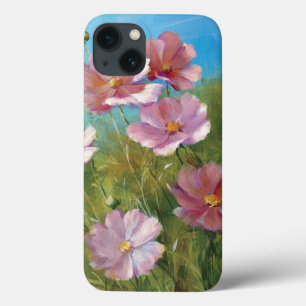 Een roze BloemenTuin iPhone 13 Hoesje