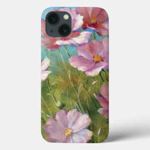 Een roze BloemenTuin iPhone 13 Hoesje