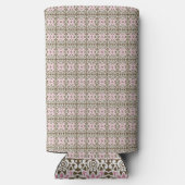 Een roze en bruin patroon op een witte achtergrond (Achterkant)