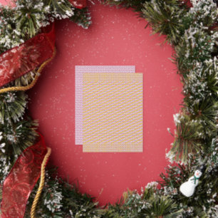 Een roze en witte achtergrond met golvende lijnen folie feestdagen briefkaart