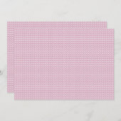 Een roze en witte achtergrond met golvende lijnen programma (Voorkant / Achterkant)