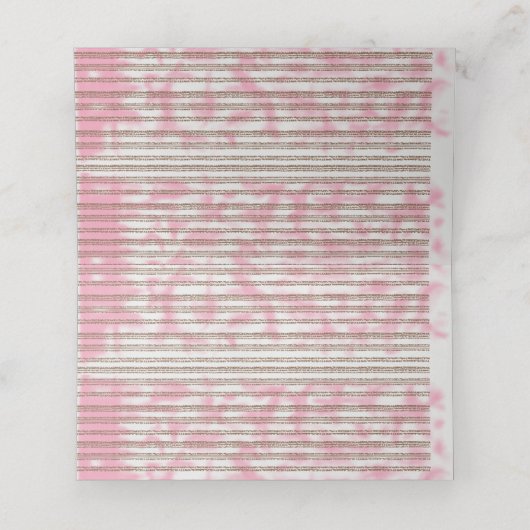 Een roze en witte gestreepte achtergrond (Binnenkant ongevouwen)