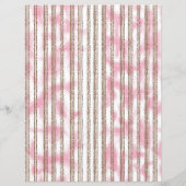 Een roze en witte gestreepte achtergrond (Achterkant)