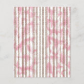 Een roze en witte gestreepte achtergrond flyer (Achterkant)