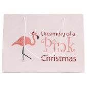 Een roze kerstmis: een grote cadeautas (Voorkant)