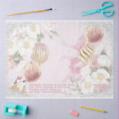 Een roze kleurenkerstserie Design 7 Tissuepapier (Craft)