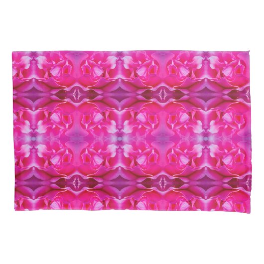 Een roze roos groot patroon kussensloop (Voorkant)