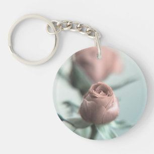 Een roze roos voor je lieveling... sleutelhanger