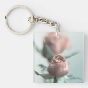 Een roze roos voor je lieveling... sleutelhanger