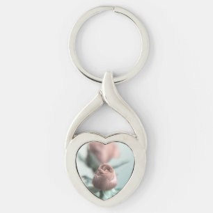Een roze roos voor je lieveling... sleutelhanger