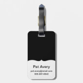 Een roze tuin bagagelabel (Achterkant verticaal)