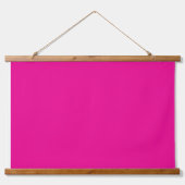 Een roze vierkant met een witte rand, waardoor een hangend wandkleed (Voorkant 2)