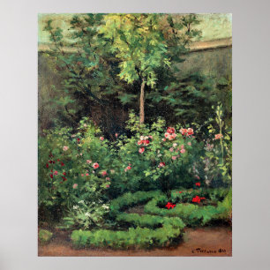 Een rozentuin van Camille Pissarro, Poster