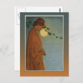 EEN RUBY KINDLES IN DE WIJN VAN DE Rubaiyat Briefkaart (Voorkant / Achterkant)