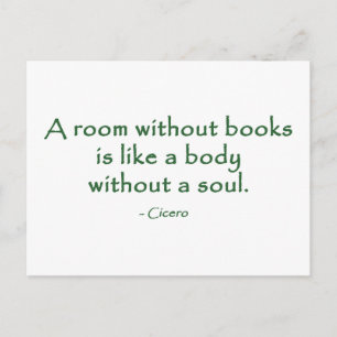 Een ruimte zonder boeken (Cicero) Briefkaart