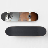 Een ruimteschip in aeroshell nadert Mars. Skateboard (Horizontaal)