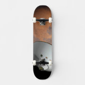 Een ruimteschip in aeroshell nadert Mars. Skateboard (Voorkant)