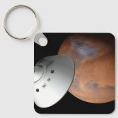 Een ruimteschip in aeroshell nadert Mars. Sleutelhanger (Voorkant)
