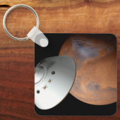 Een ruimteschip in aeroshell nadert Mars. Sleutelhanger (Voorkant)