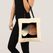 Een ruimteschip in aeroshell nadert Mars. Tote Bag (Voorkant (product))