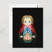 Eén Russische pop Briefkaart (Voorkant / Achterkant)