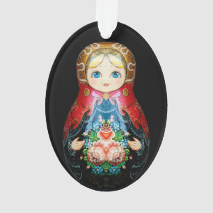 Eén Russische pop Ornament