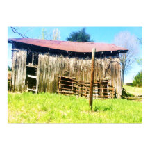 Een rustieke 100 jaar oude schuur Poster