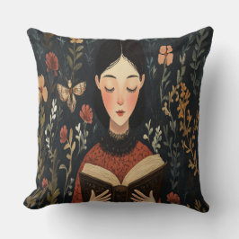 Een rustig moment met een boek kussen