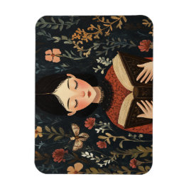 Een rustig moment met een boek magneet