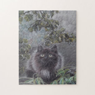 Een rustige plek - Kat en Spiderweb Puzzel