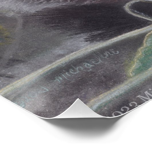 Een rustige plek - Kitten en Spiderweb Poster Perfect Poster (Hoek)