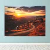 Een rustige trail realisme schilderij - Digitaal Canvas Afdruk (Insitu (Houten vloer))