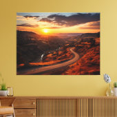 Een rustige trail realisme schilderij - Digitaal Canvas Afdruk (Insitu (Woonkamer))