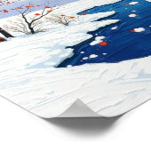 Een rustige winterdag poster (Hoek)