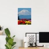 een samengeperst uitzicht van Mt Hood, Oregon en t Poster (Thuiskantoor)