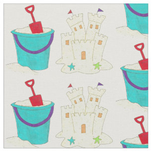 Een Sandcastle Sand Bucket Beach Pail Shovel bouwe Stof
