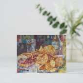 Een sandwich en chips collage briefkaart (Staand voorkant)